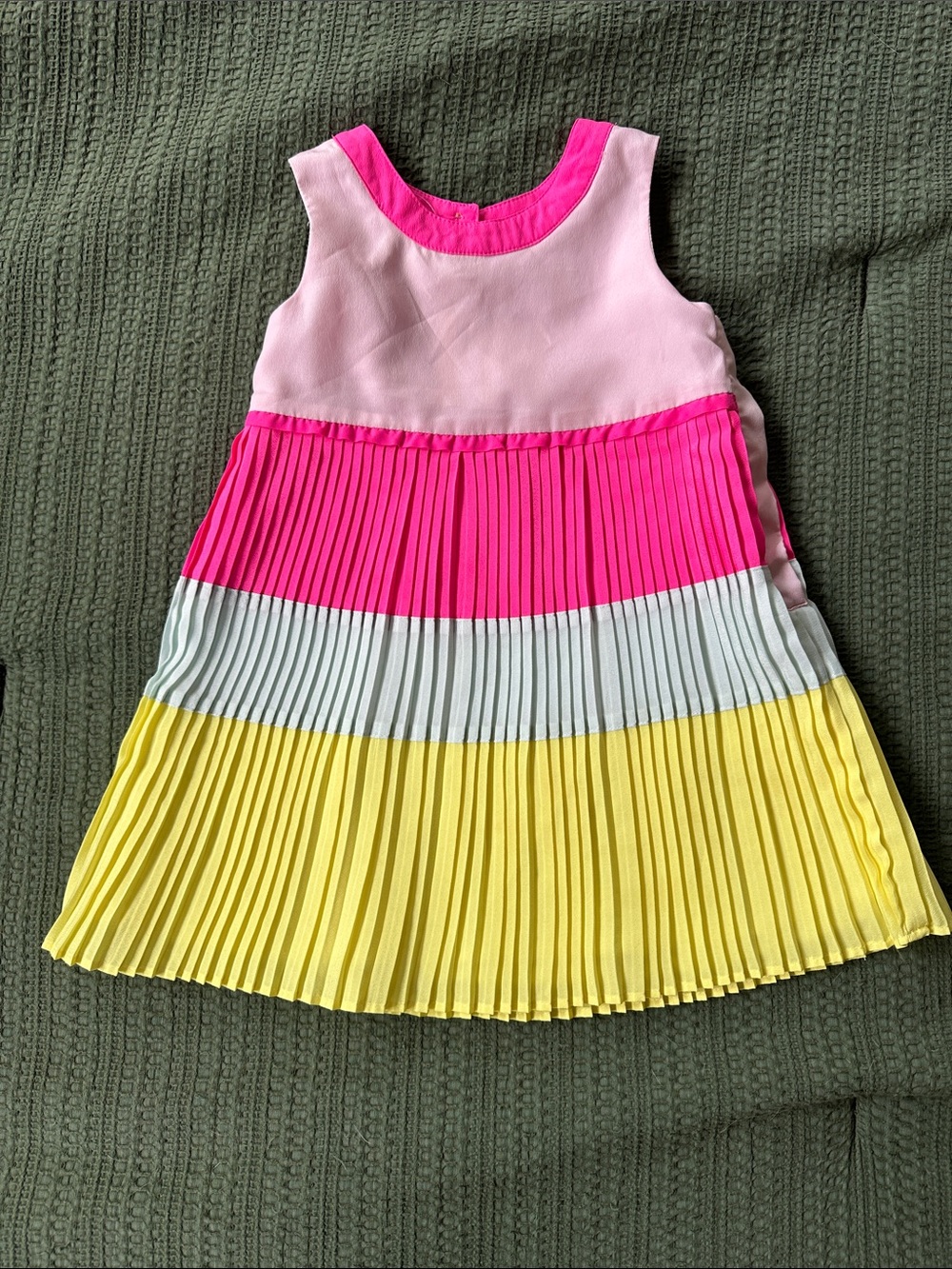 Baker by Ted Baker Pleated Colorblock Dress, 12-18m